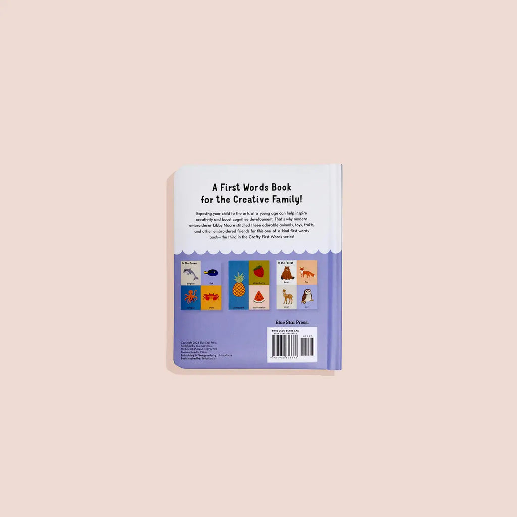 First Words w/ Cute Embroidered Friends Book – Kid's Anthem