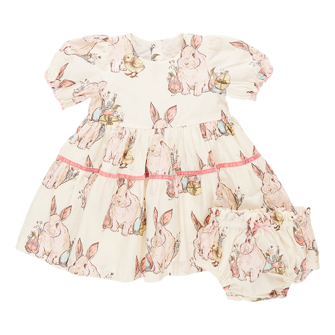 Pink Chicken Bunny Friends Maribelle Dress Set 6-12M Pink Chicken Bunny Friends Maribelle Dress Set 6-12M