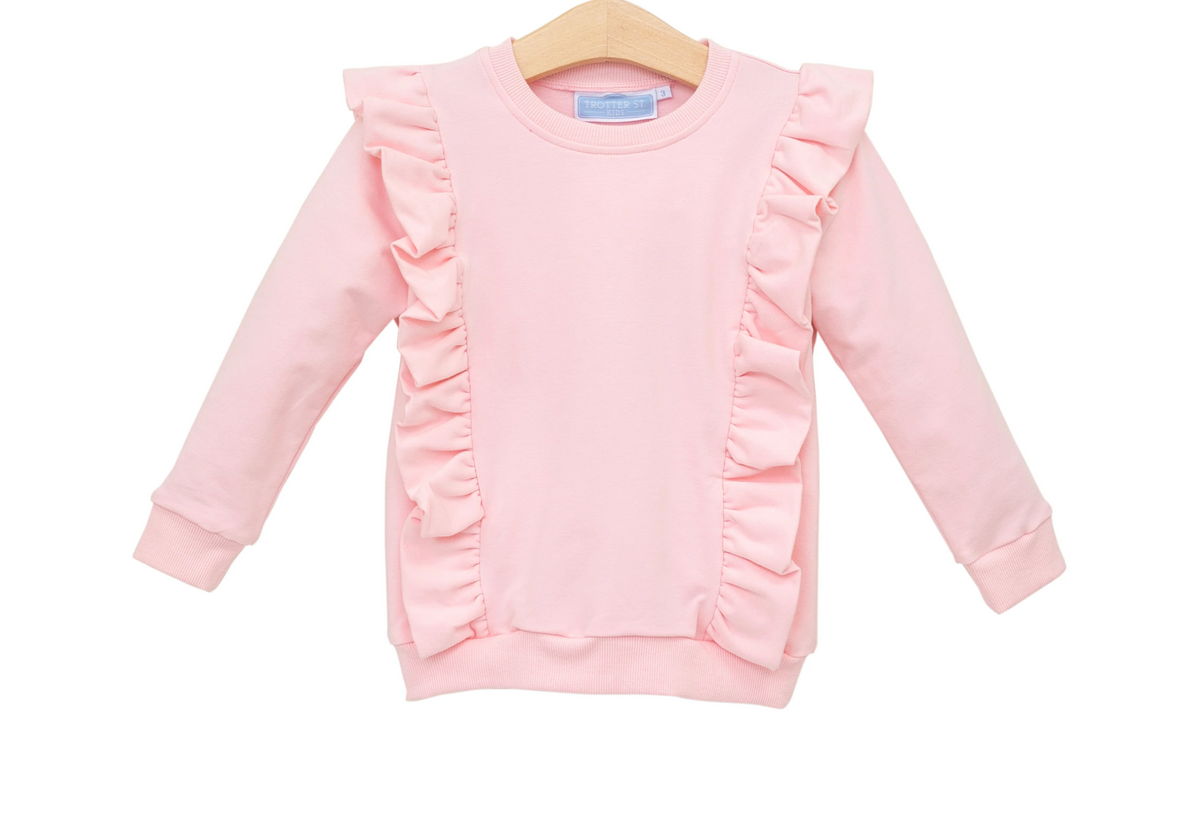 Laura Ruffle Set | Light Pink + Stripe – Kid's Anthem