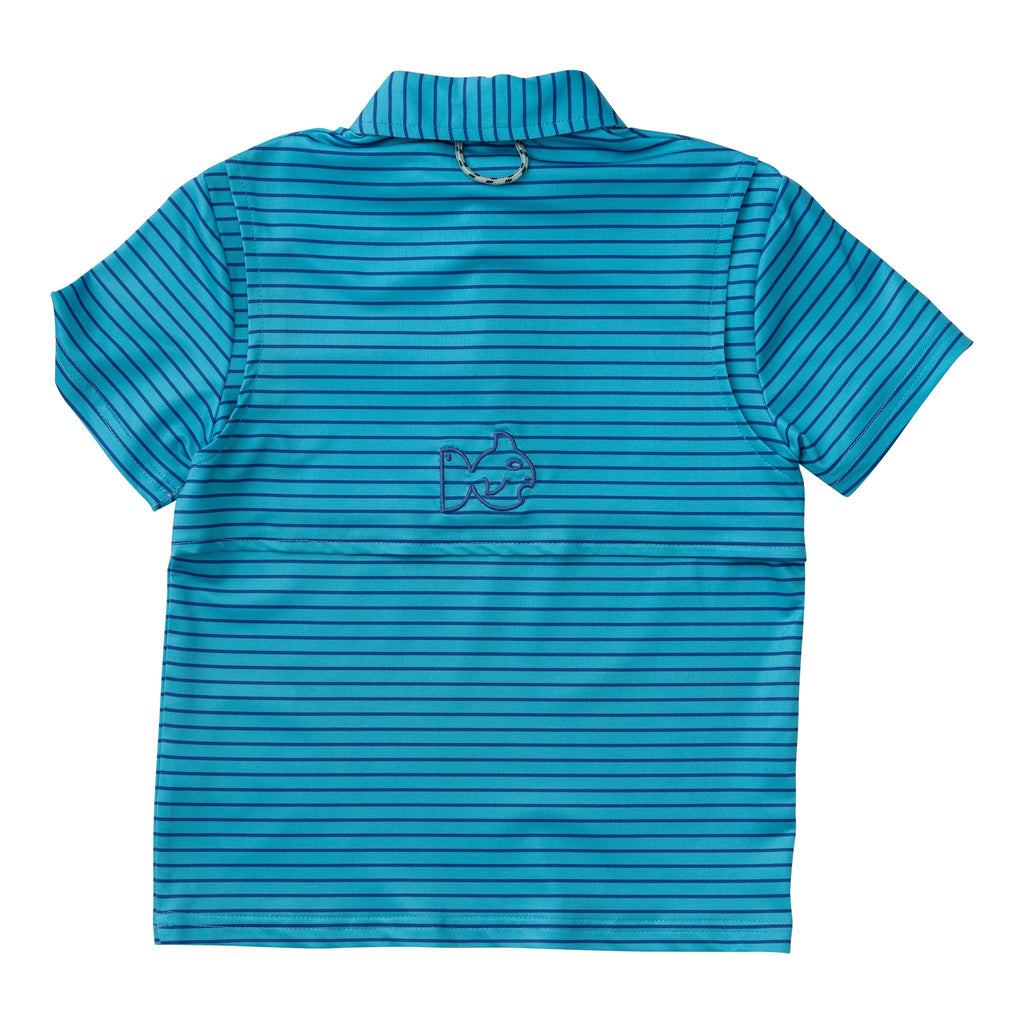 Prohoh Vented Fishing Shirt- Aquarius Windowpane – Shop Little Boy